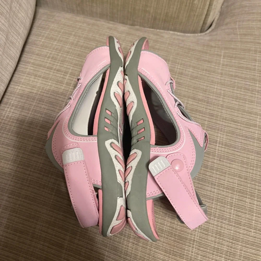 Lands' End Girls Pink Hydro Quest Sport Sandals Size 5 NEW WITH BOX